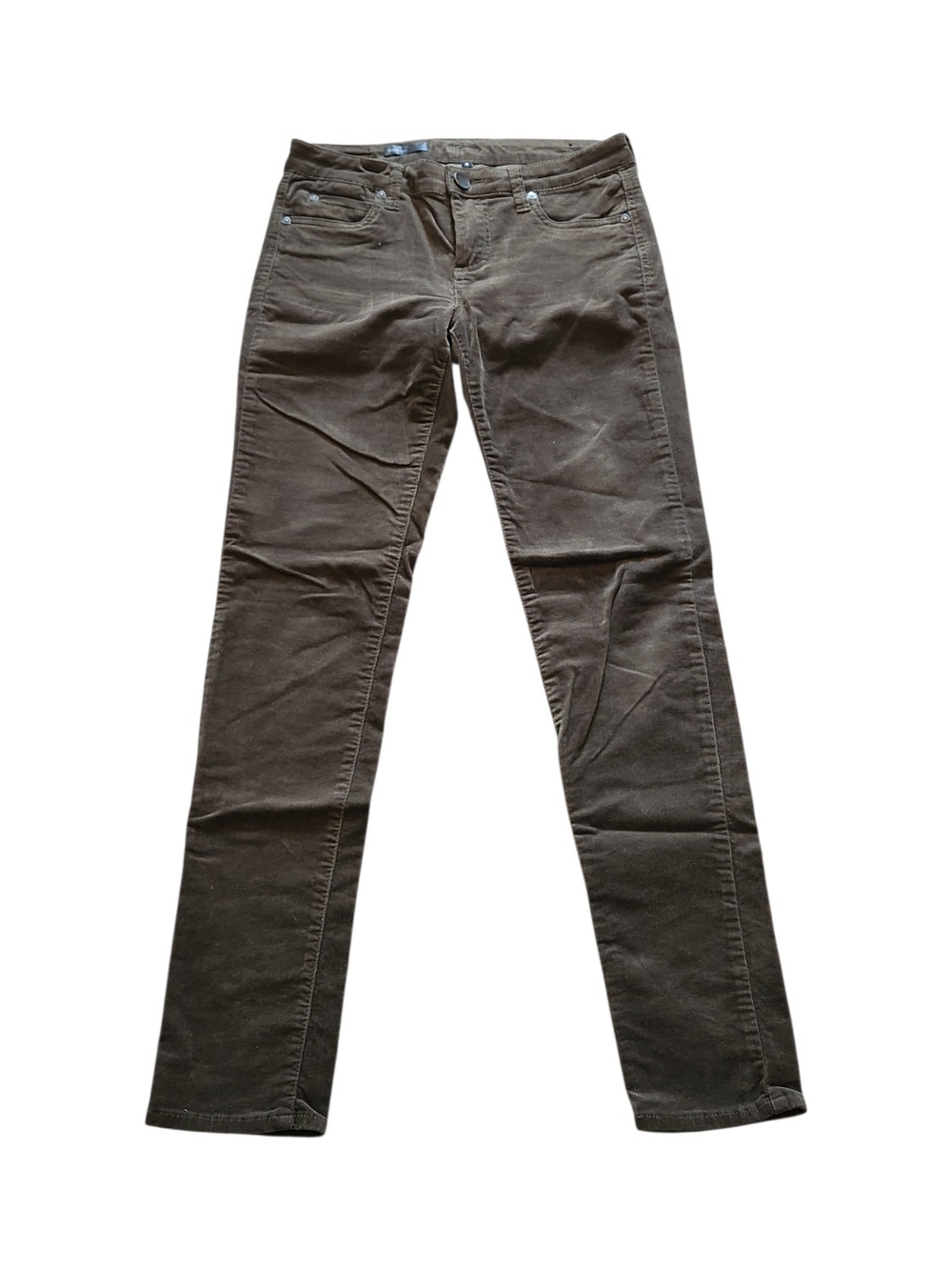 Kut From Kloth Women's 4 Diana Midrise Gray Cordoroy Diana Skinny Jeans